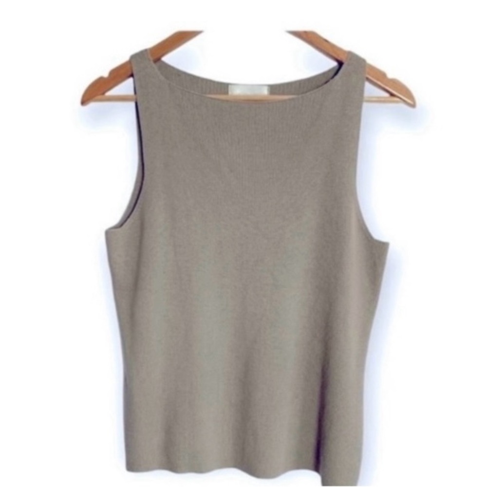 Pierre Cardin Classic Beige Tank Top Sz L